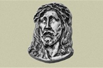 Główka Chrystusa nr 10 - AL wykonana z aluminium.