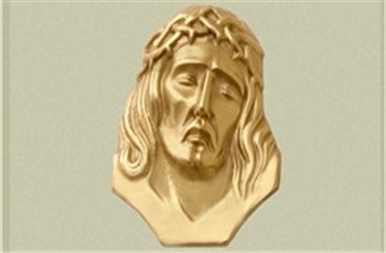 Główka Chrystusa nr 2 - MO wykonana z mosiądzu.